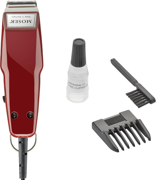 Moser 1411-0150 Professional Trimmer with Cord Burgundy 3pin