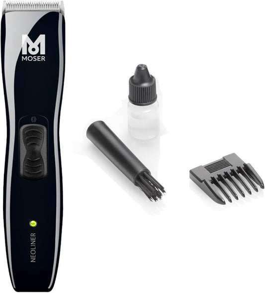 Moser 1586-0151 Professional Cord/Cordless Trimmer Neo Liner-Black 3pin